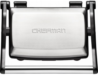 50% off Chefman Grill + Panini Press - Stainless Steel