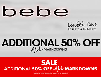 Additional 50% off All Markdowns