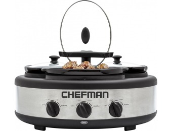 57% off Chefman 4.5-Quart Slow Cooker - Stainless