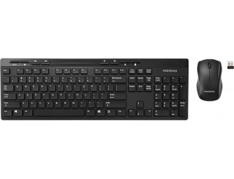 67% off Insignia Wireless Keyboard and Wireless Optical Mouse