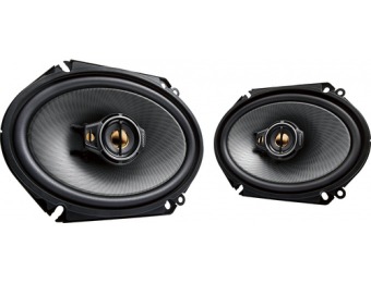 $46 off Kenwood 6" x 8" 3-Way Car Speakers with Polypropylene Cones