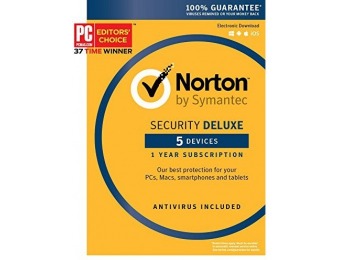 75% off Norton Security Deluxe - 5 Devices [Key Card]