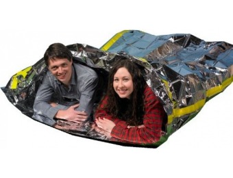 87% off Emergency Survival Mylar Thermal 2 Person Sleeping Bag
