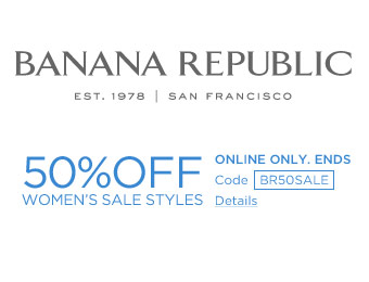 Extra 50% off Women's Sale Styles at Banana Republic