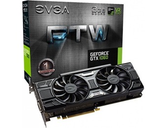 $45 off EVGA GeForce GTX 1060 3GB GDDR5 FTW GAMING ACX 3.0