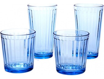 $20 off Circleware Blue Column 16pc. Glassware Set , Blue