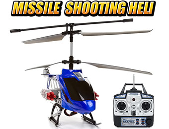$70 off Missile Shooting Gyro Metal Arrow Hawk 3.5CH RC Helicopter