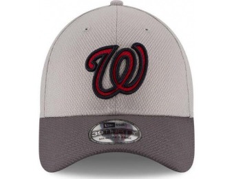 50% off Washington Nationals Adult Grayed 39THIRTY Flex Fit Hat