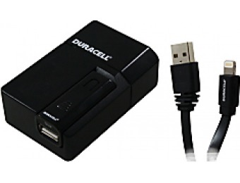 75% off Duracell 3-in-1 Lightning Charger