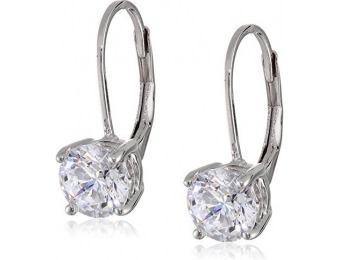 83% off Platinum-Plated Sterling Silver Swarovski Zirconia Earrings