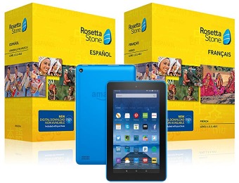 Free Fire tablet with Rosetta Stone Level 1-5 Purchase