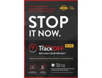 80% off TrackOFF Elite (3-Devices) (1-Year Subscription) - Windows