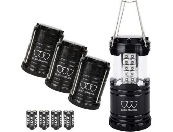80% off Gold Armour LED Lantern 4-Pack