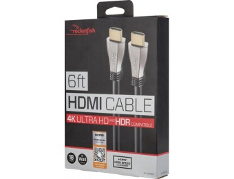 56% off Rocketfish 6' 4K Ultra HD In-Wall HDMI Cable