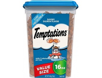 69% off TEMPTATIONS Classic Treats for Cats Savory Salmon Flavor 16 Ounces
