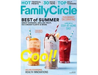 87% off Family Circle Magazine - 1 year auto-renewal