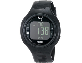 $50 off Puma Men's Pulse Metallic Black Heart Rate Monitor Watch