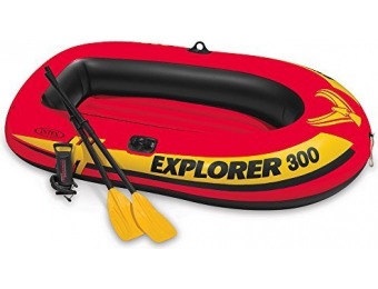 66% off Intex Explorer 300 3-Person Inflatable Boat Set