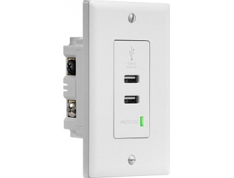 75% off Insignia In-wall 3.6A Surge Protected USB Hub