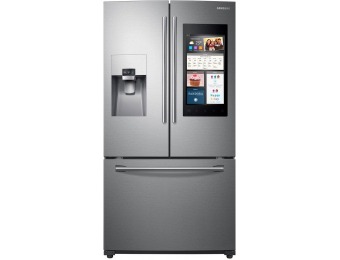 29% off Samsung 24.2 cu. ft. Family Hub French Door Refrigerator in Stainless Steel RF265BEAESR