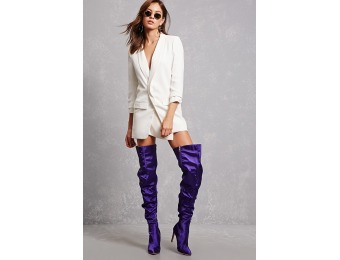 50% off Satin Over-the-Knee Boots