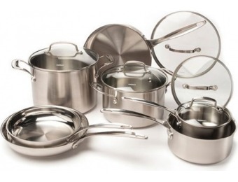 $336 off Cuisinart 12-Pc Chrome Stainless Steel Cookware Set