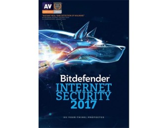 75% off Bitdefender Internet Security 2017 1-Year - Android | Mac | Windows