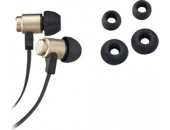 61% off Insignia Stereo Earbud Headphones - Gold