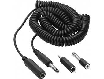50% off Insignia 20' Headphone Extension Cable and Adapter Kit