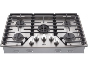 35% off LG STUDIO 30 in. Gas Cooktop in Stainless Steel with 5 Burners