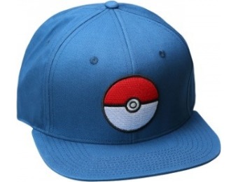 74% off Pokemon Pokeball Trainer Blue Snapback Hat