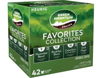 31% off Green Mountain Favorites Collection K-Cups (42-Pack)