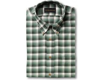 76% off Brushed Cotton Green Check Sport Shirt