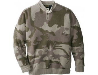 78% off Cabela's Men's Waterfowl Fatigue Sweater with 4MOST Windshear