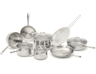$340 off Emeril by All-Clad Pro-Clad Tri-Ply 12-Pc Cookware Set E914SC