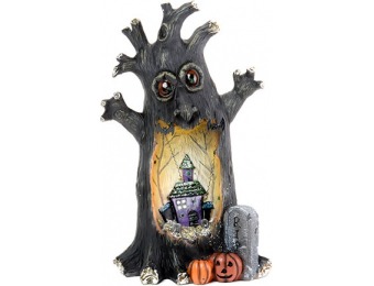 75% off Resin Light Up Spooky Halloween Tree