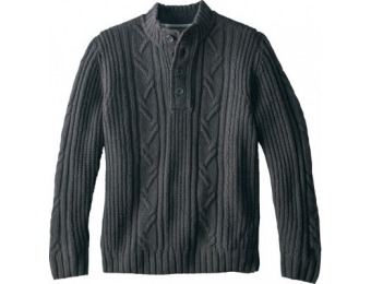 67% off Cabela's Men's Super-Soft Henley Pullover Sweater