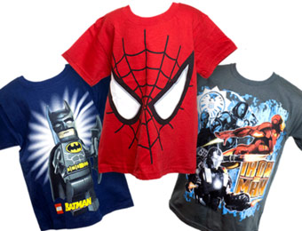 $30 off 2-Pack Comicbook Character T-Shirts, Youth Sizes