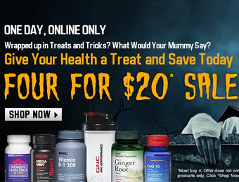 GNC 4 for $20 Sale - Over 325 Items to choose from