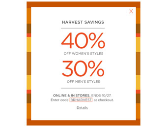 Save 40% off Women's Styles + 30% off Men's Styles at Banana Republic