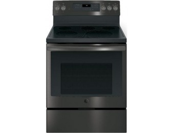 $350 off GE Smooth Surface 5-Element Convection Electric Range