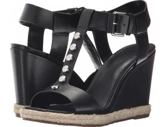 81% off Marc Fisher Kellie (Black Leather) Women's Wedge Shoes