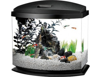 50% off Aqueon 5 Gallon MiniBow LED Desktop Fish Aquarium Kit