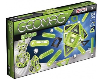 61% off Geomag 104 Pc Glow in the Dark Magnetic Construction Set