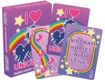 50% off I Love Unicorns Playing Cards