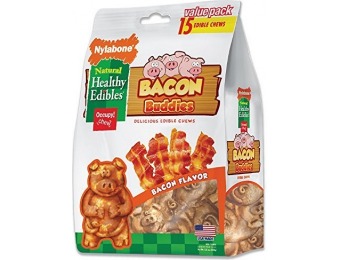 63% off Nylabone Healthy Edibles Natural Bacon Dog Treats