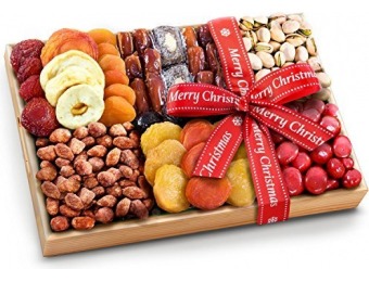 30% off Christmas Ribboned Sweet Extravagance Dried Fruits and Nuts Tray