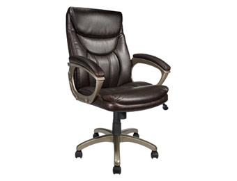 $100 off TUL EC 600 Executive Brown Leather Chair