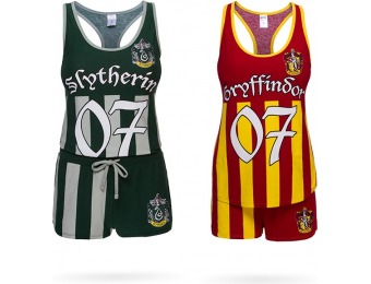33% off Harry Potter Quidditch Jersey Tank and Shorts Sleep Set