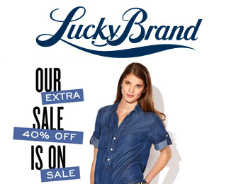 Extra 40% off Sale Styles for Men & Women at Lucky Brand